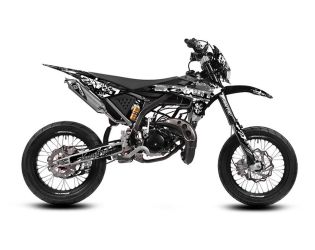 Kit déco 2WIN Noir Fantic Motard Performance 50 / 125 2T 2018-2019