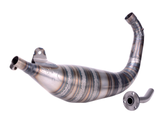 Tubo de escape 2WIN Clozer V2 70-80cc sin silenciador Derbi