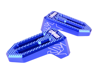 Repose pieds 2WIN CNC Bleu