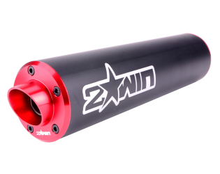 Silencieux d'échappement 2WIN Prodyx Noir / Rouge