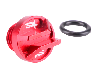 Bouchon de carter d'huile 2WIN CNC Rouge AM6