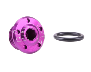 Bouchon de carter d'huile 2WIN CNC Violet Derbi