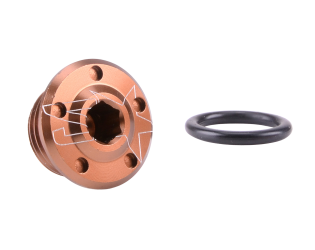 Bouchon de carter d'huile 2WIN CNC Marron Derbi