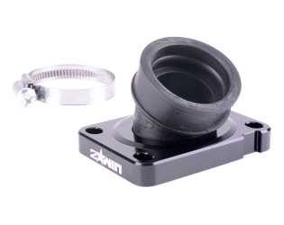 Pipe d'admission 2WIN 360° PWK 19-28mm Noir AM6 / Derbi