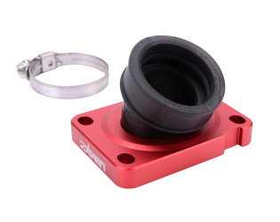 Pipe d'admission 2WIN 360° PWK 19-28mm Rouge Mat AM6 / Derbi