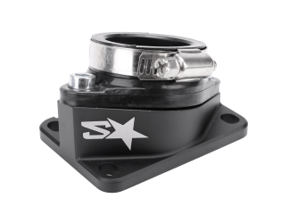 Pipe d'admission 2WIN CNC PWK 30-34mm Noir Mat AM6 / Derbi