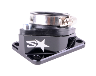 Pipe d'admission 2WIN CNC PWK 30-34mm Noir AM6 / Derbi