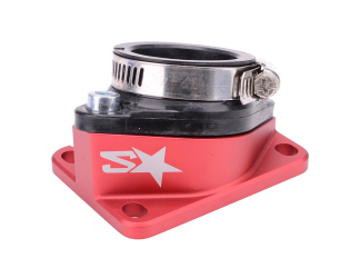 Pipe d'admission 2WIN CNC PWK 30-34mm Rouge Mat AM6 / Derbi