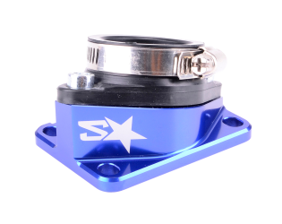 Pipe d'admission 2WIN CNC PWK 30-34mm Bleu AM6 / Derbi