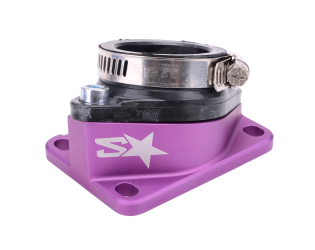 Pipe d'admission 2WIN CNC PWK 30-34mm Violet Mat AM6 / Derbi