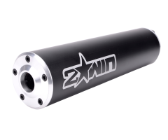 Silencieux d'échappement 2WIN Wictory Noir / Alu