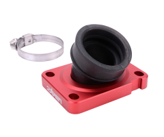Pipe d'admission 2WIN 360° PWK 19-28mm Rouge AM6 / Derbi