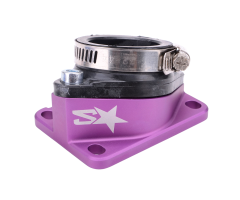 Pipe d'admission 2WIN CNC PWK 19-28mm Violet AM6 / Derbi